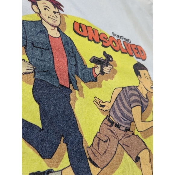 Buzzfeed Unsolved Ghoul Boys Ryan Shane Graphic T Shirt Size Small - Picture 3 of 8